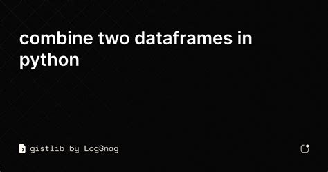 combine two dataframes in python