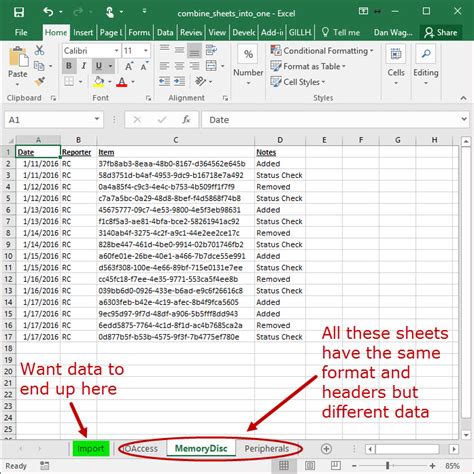 Combine Excel Sheets Easily