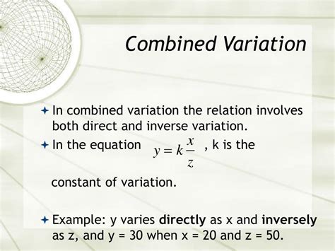 combined variation examples with solution