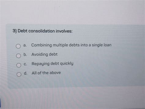 combining all debts into one