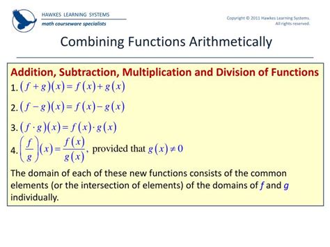 Combining Functions Multiplication