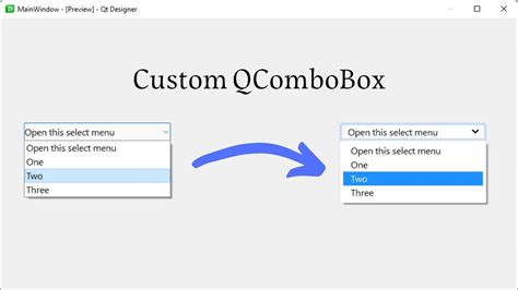 Combo Box Qt Creator
