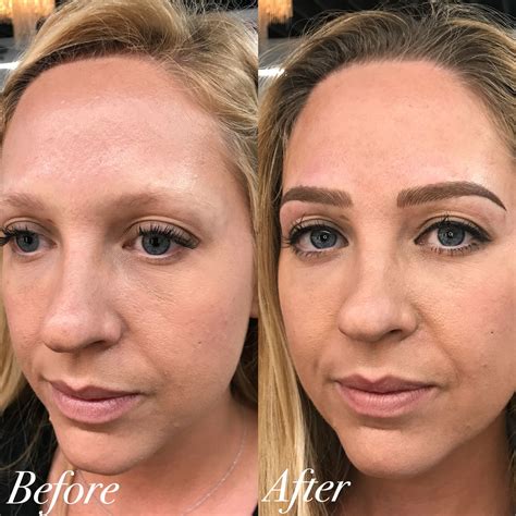 combo brows before and after