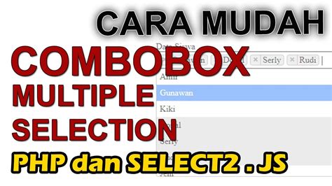 Combobox Php Mysql Example
