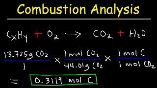 Empirical Formula from Combustion Analysis (Example) YouTube