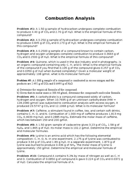 KS3 Science / Chemistry Combustion worksheet Teaching Resources