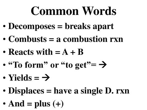 Combustion Words