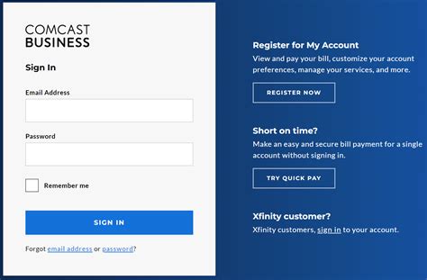 comcast buisness log in