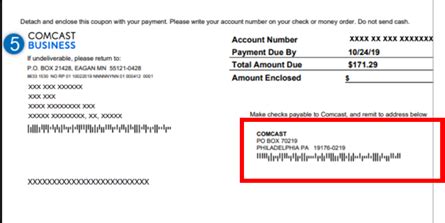 comcast check address