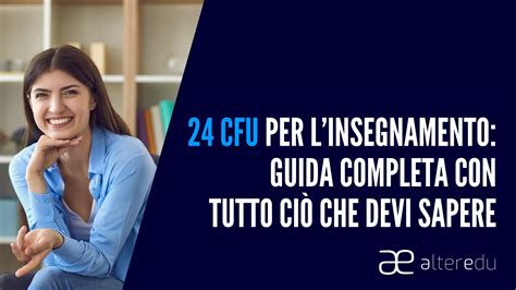 come acquisire i 24 cfu per insegnare