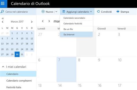 come aggiungere calendario gmail a outlook