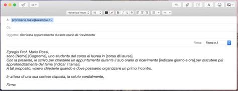 come rispondere alla mail di un professore