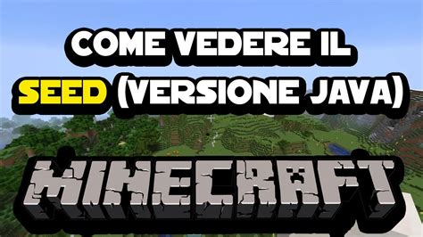 come vedere seed minecraft