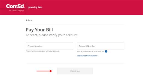 comed bill pay online login