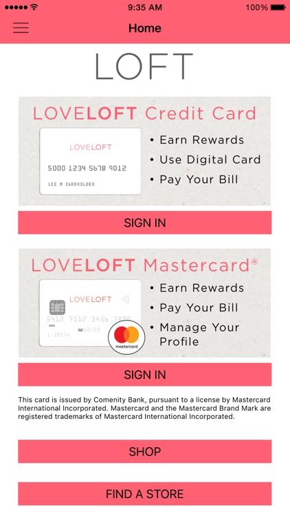 comenity loft mastercard
