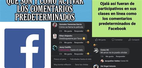 Que son los COMENTARIOS PREDETERMINADOS de Facebook en publicaciones y