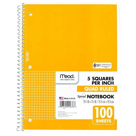 Comet Graph Paper Spiral Notebook