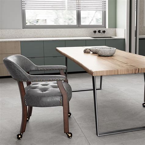 Comfortable Dining Chairs With Casters