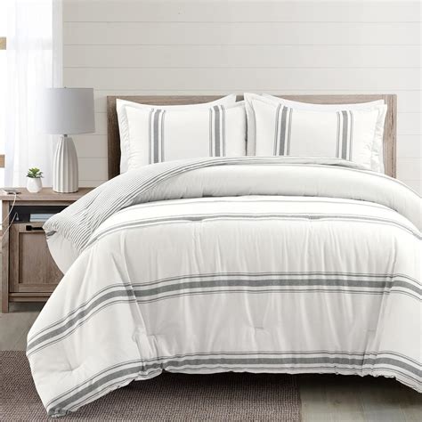 Comforter Pinstripe Gray