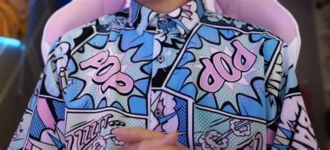 Comic Book Print Button Up