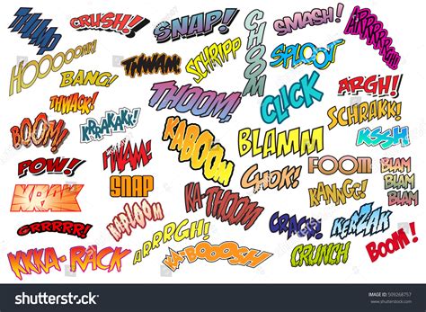 Comic Book Sound Effect Words
