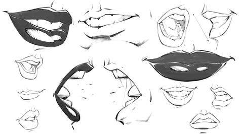 Comic Lips Drawing