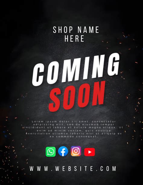 COMING SOON FLYER Custom Flyer Design for Your Business and Etsy