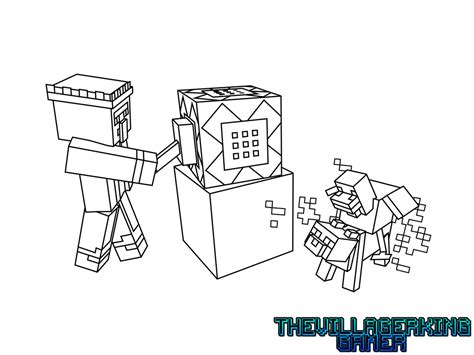 Command Block Coloring Page