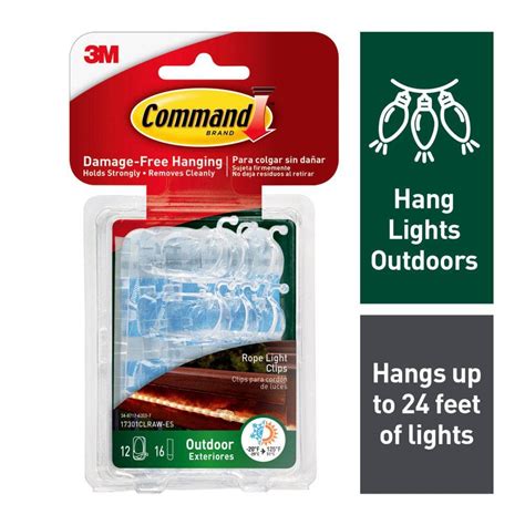 Command Christmas Light Clips Outdoor