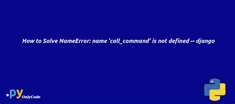 command is not defined