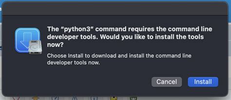 command line developer tools mac python