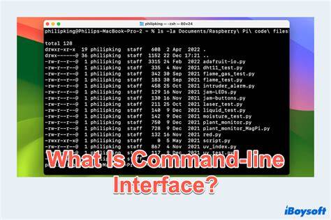 Command line interface