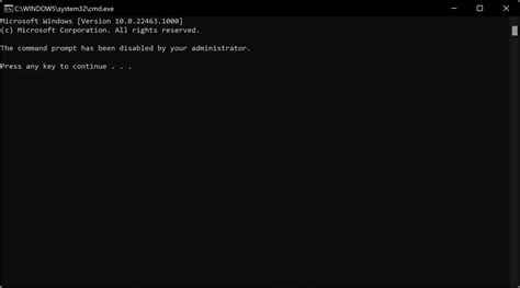 command line not working