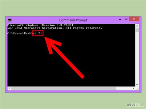 command line prompt to change directory