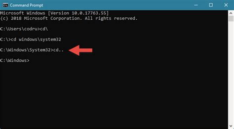 command prompt cd command