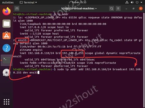 command to assign ip address in linux