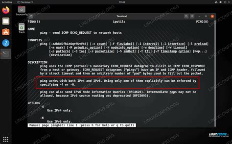command to check ipv6 address in linux