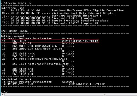 command to check ipv6 status