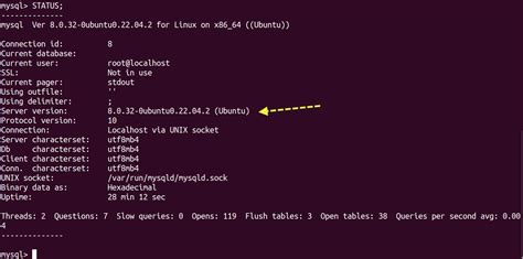 command to check mysql version in linux