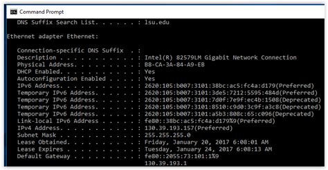 command to find ip address in windows