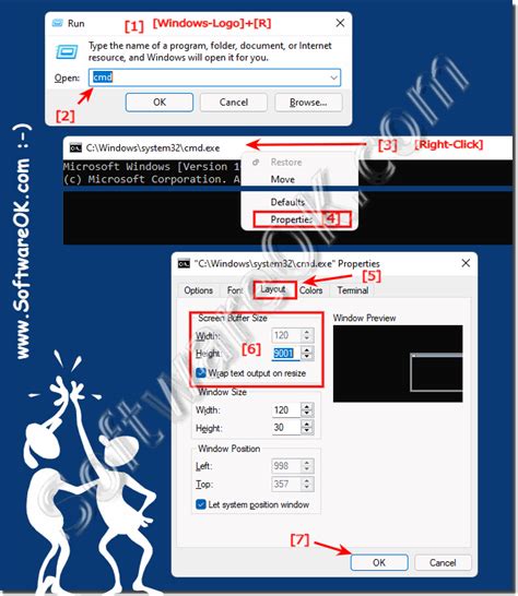 command to increase screen size