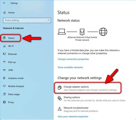 Command To Open Network Adapter Settings