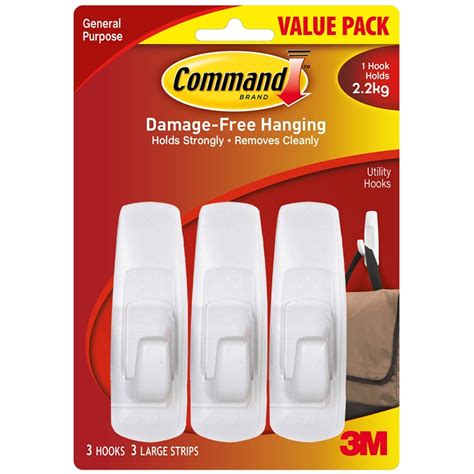 Commandtm Large Utility Hooks Value Pack