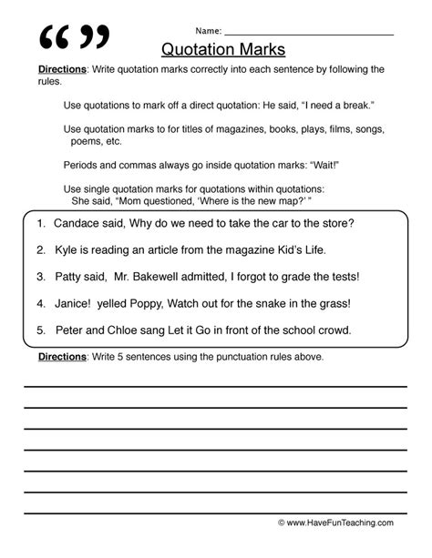 Using Commas Correctly Worksheet