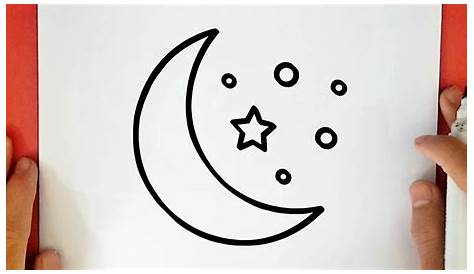 Comment dessiner la lune pour les enfants | Livre de coloriage pour les