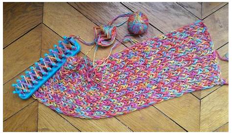 Tuto tricoter facilement une écharpe avec un tricotin
