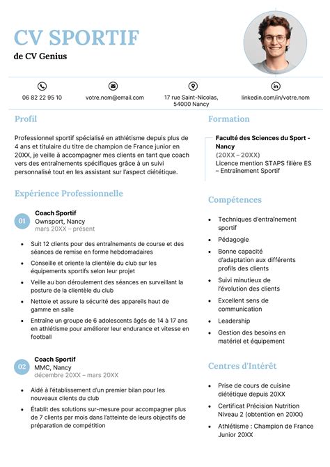 √ 25 soccer Player Resume Template in 2020 Cv template, Resume