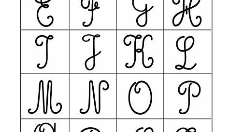 Gabarits alphabet à télécharger au format PDF | Lettre alphabet à