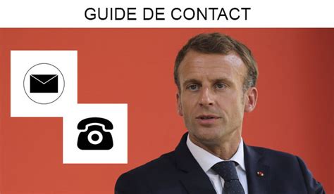 comment contacter emmanuel macron