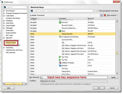 comment in sql developer shortcut